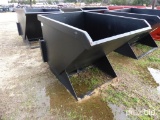 1.5 CUBIC YARD TRASH HOPPER FOR SKID STEER;