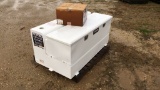 UNUSED 100 GAL TRANSFER TANK/ TOOLBOX & PUMP;