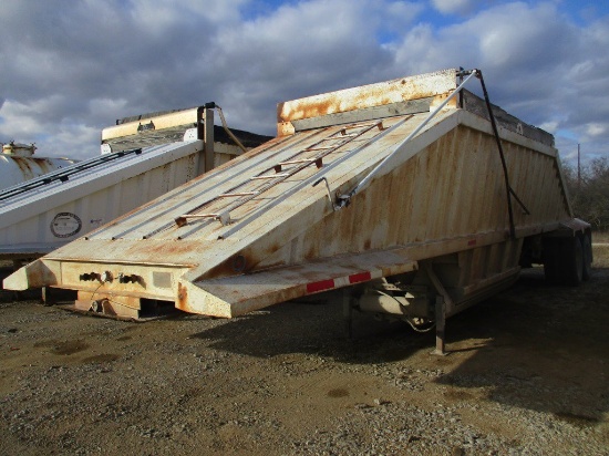 2001 CTS 42' T/A BELLY DUMP TRAILER;