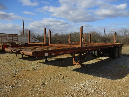 1982 NUTTALL T/A FLATBED TRAILER;