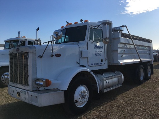 1993 PETERBILT 378 T/A DUMP TRUCK;