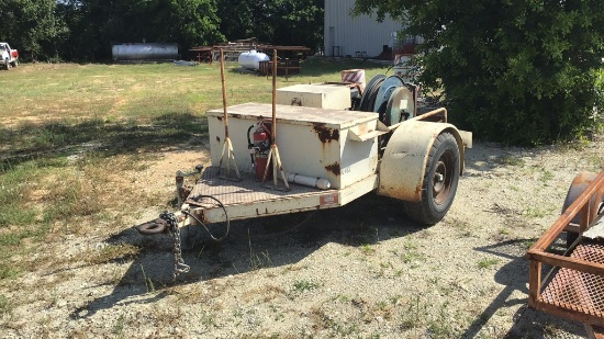 1984 COMMERCIAL BODY S/A HYDRAULIC UNIT TRAILER