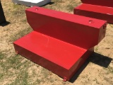 RED T-TOP STEEL 100 GALLON L-SHAPED FUEL TANK