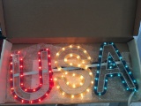 (4) BOXES OF 10 USA LIGHTS