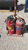 FIRE EXTINGUISHERS w/DOLLY