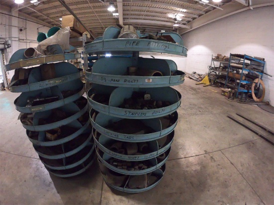 QTY OF FASTENERS & PARTS BINS
