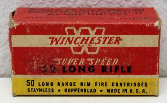 Full Vintage Box Winchester Super-Speed .22 LR Cartridges