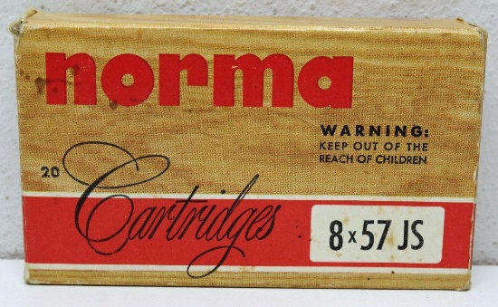 Full Box Norma 8x57 JS 196 gr. Soft Point Cartridges
