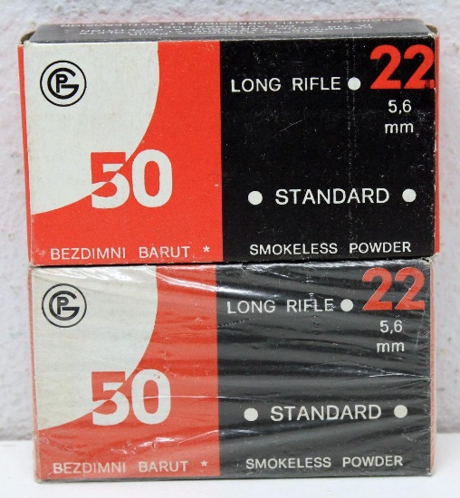 (2) Full Boxes Hansen Cartridge Co. .22 LR Target Grade Cartridges