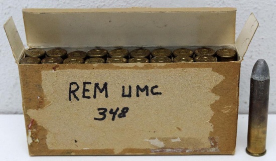 Full Vintage Box Remington UMC .348 Cal. Cartridges