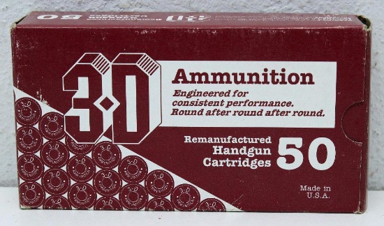 Full Box 3-D 9 mm 124 gr. FMJ Cartridges