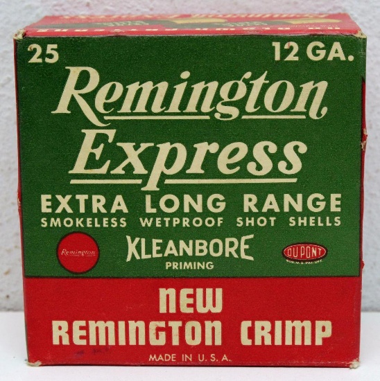 Vintage Box Missing (1) Remington Express 12 Ga. 6 Shot Shotgun Shells