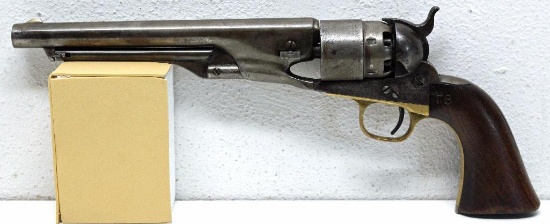 Civil War Era Colt 1860 Army Model .44 Cal. Percussion Revolver 8" Bbl Mfg. 1863 Scene on Cylinder