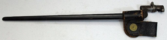 Civil War Era Bayonet w/Frog, 21" Including Socket and Blade