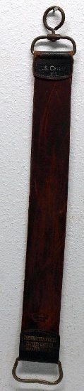 U.S. Cavalry Leather Razor Strop Marked 'U.S. Cavalry 102' at one end and 'The Western States