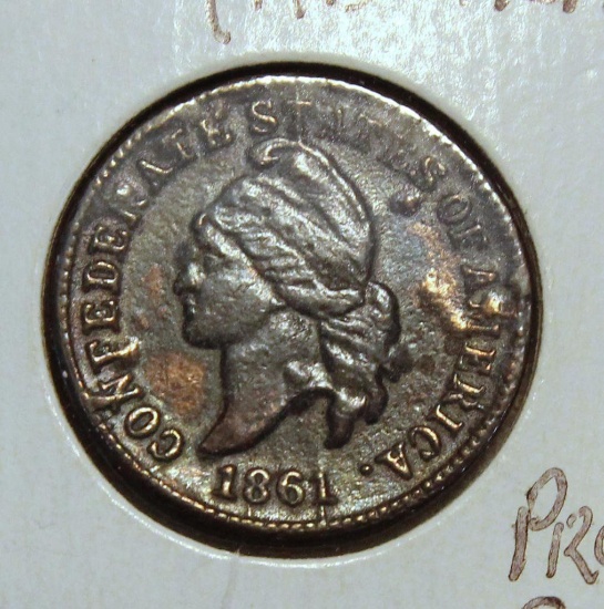 Civil War 1861 Confederate Cent