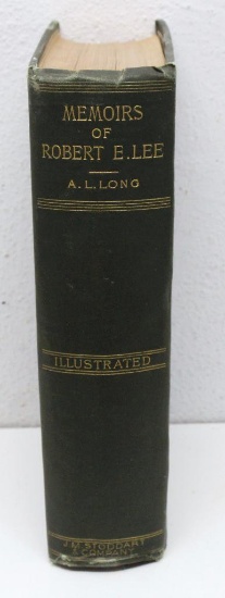 Memoirs of Robert E. Lee, Author A.L. Long, Former Military Secretary General Lee, Published in