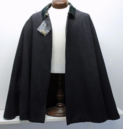Civil War Navy Cape Jacket, Collar is deteriorating, A few areas with moth holes