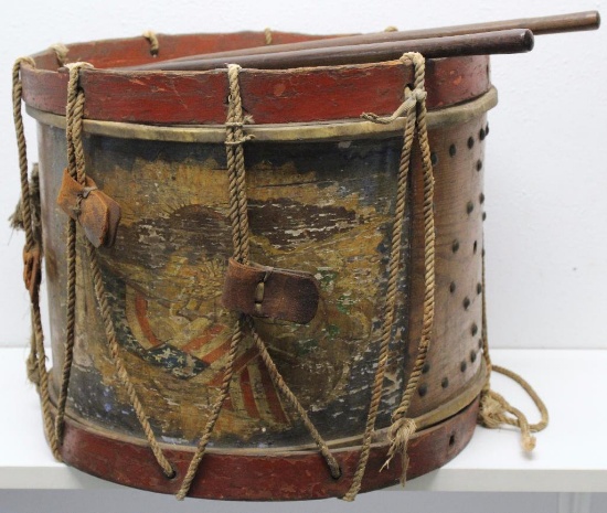 Civil War Eagle Snare Drum that belonged to Private George W. Stillwagon of the 48th Pennsylvania
