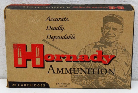 Full Box Hornady 7.5 mm Swiss 165 gr. BTSP Cartridges