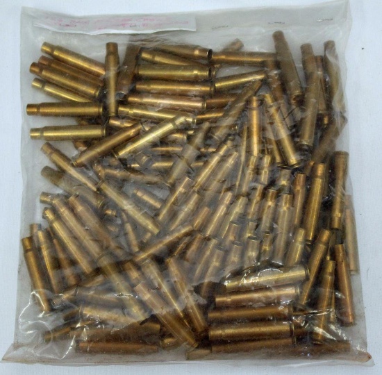 126 Rounds 8 mm Mauser Brass Cartridge Cases, Sized, Cleaned, Deprimed for Reloading