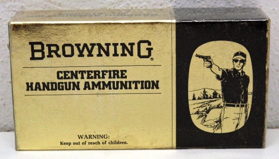 Full Box Browning Handgun Ammunition 9 mm Luger (Parabellum) 115 gr. FMJ Cartridges