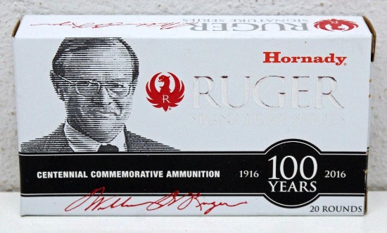 Full Box Hornady Ruger Signature Series Centennial .204 Ruger 32 gr. V-MAX Cartridges
