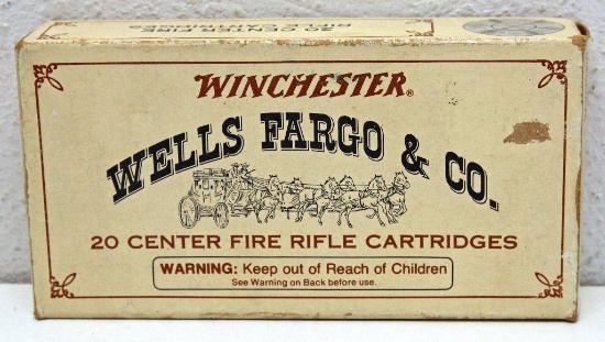 Full Box Winchester Commemorative Wells Fargo and Co. .30-30 150 gr. Silvertip Cartridges