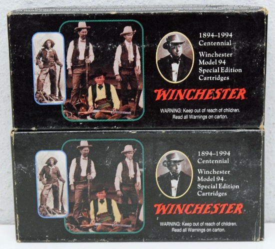 (2) Full Boxes Winchester Model 94 Centennial .30-30 150 gr. Power-Point Cartridges
