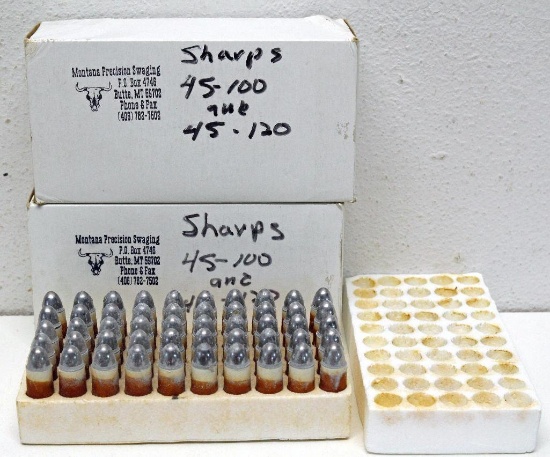 (2) Full Boxes of 50 .45 Cal. 540 gr. Cup Base, Diameter-.450 RN Straight Sided Paper Patch Bullets