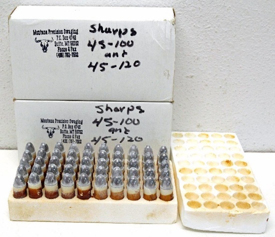 (2) Full Boxes of 50 .45 Cal. 540 gr. Cup Base, Diameter-.450 RN Straight Sided Paper Patch Bullets