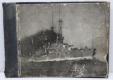 'The United States Navy', Copyright 1917, Picture Book of Naval History. First page of book has half
