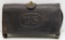 U.S. Marked Model 1874 McKeever Leather Ammo Pouch for .45-70, Indian Wars Era Cavalry, Marked 'Rock