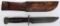 WWII Remington PAL Fighting Knife in Original Leather Sheath, Marked on Blade 'R.H. PAL 36'