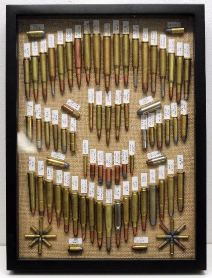Well Made Cartridge Display Bullet Board