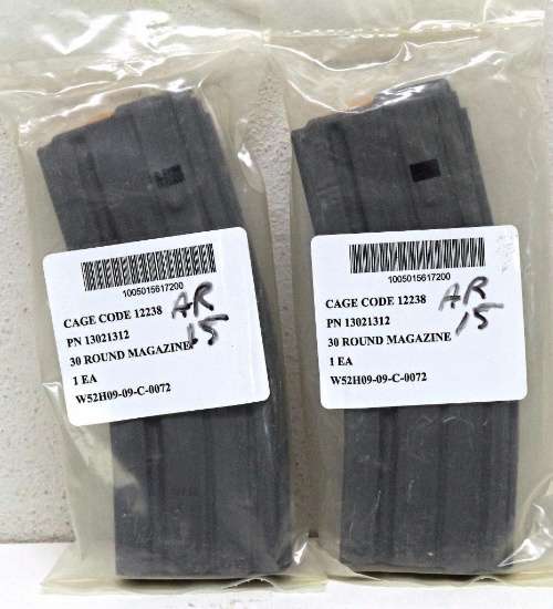 (2) New AR-15 30 Round Magazines
