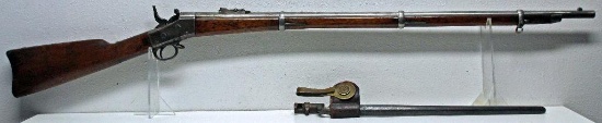 Remington 1871 Rolling Block .50-70 Cal. Single Shot Rifle Issued to New York Militia w/Bayonet and
