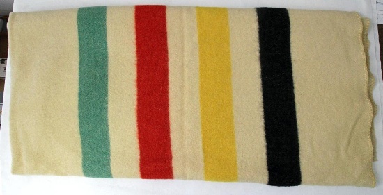 Polar Star, Golden Dawn by J.C. Penney Co. Hudson Bay Style Wool Indian Blanket