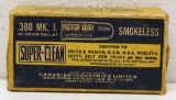 Vintage Full and Correct Box C-I-L Super-Clean .380 MK. I 200 gr. Cartridges