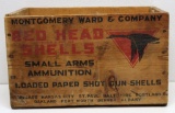Ward's Red Head 12 Ga. Shotgun Shell Wooden Ammo Box