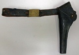 Leather U.S. Indian Wars Holster, Belt and Buckle, Holster for Colt and Schofield