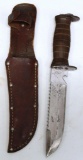 WWII U.S. Combat Fighting Knife, Marked 'E.G.W.-Knife', Made by E.G. Waterman Co. of New York, Blade