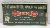 Full Vintage Dog Bone Box Remington .32-40 Winchester, Marlin and Savage 165 gr. Cartridges