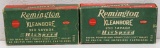 (2) Vintage Full Boxes Mixed Rounds Remington .250 Savage Cartridges