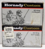 (2) Full Boxes Hornady Custom .308 Win. 150 gr. Cartridges