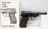 German P38 9 mm Semi-Automatic Pistol w/Manual and One Clip ?SN#2215J