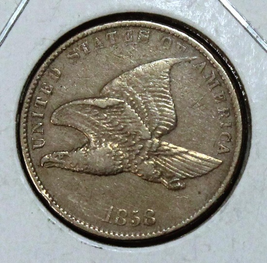 1858 SL Flying Eagle Cent