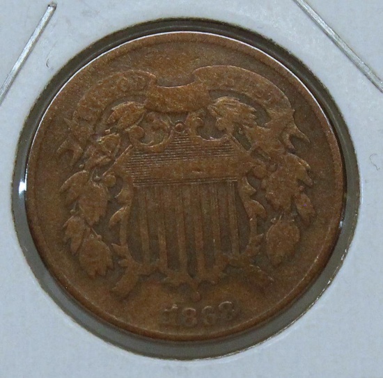 1868 Two Cent Piece