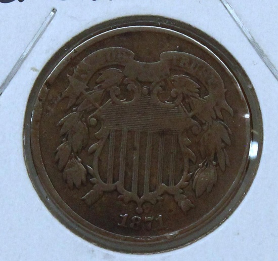 1871 Two Cent Piece