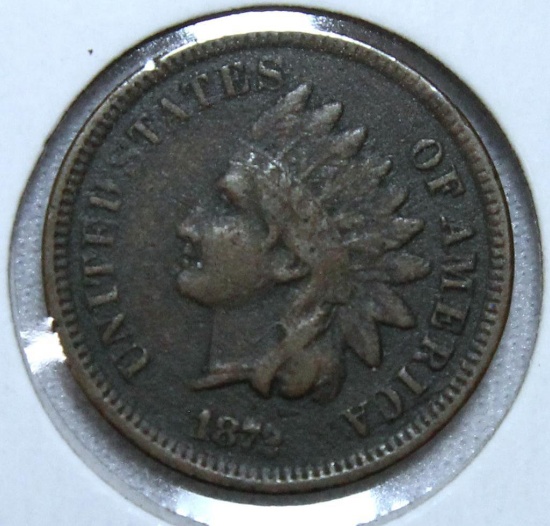 1872 Indian Head Cent, Key Date